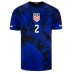Tanie Strój piłkarski Stany Zjednoczone Sergino Dest #2 Koszulka Wyjazdowej MŚ 2022 Krótkie Rękawy